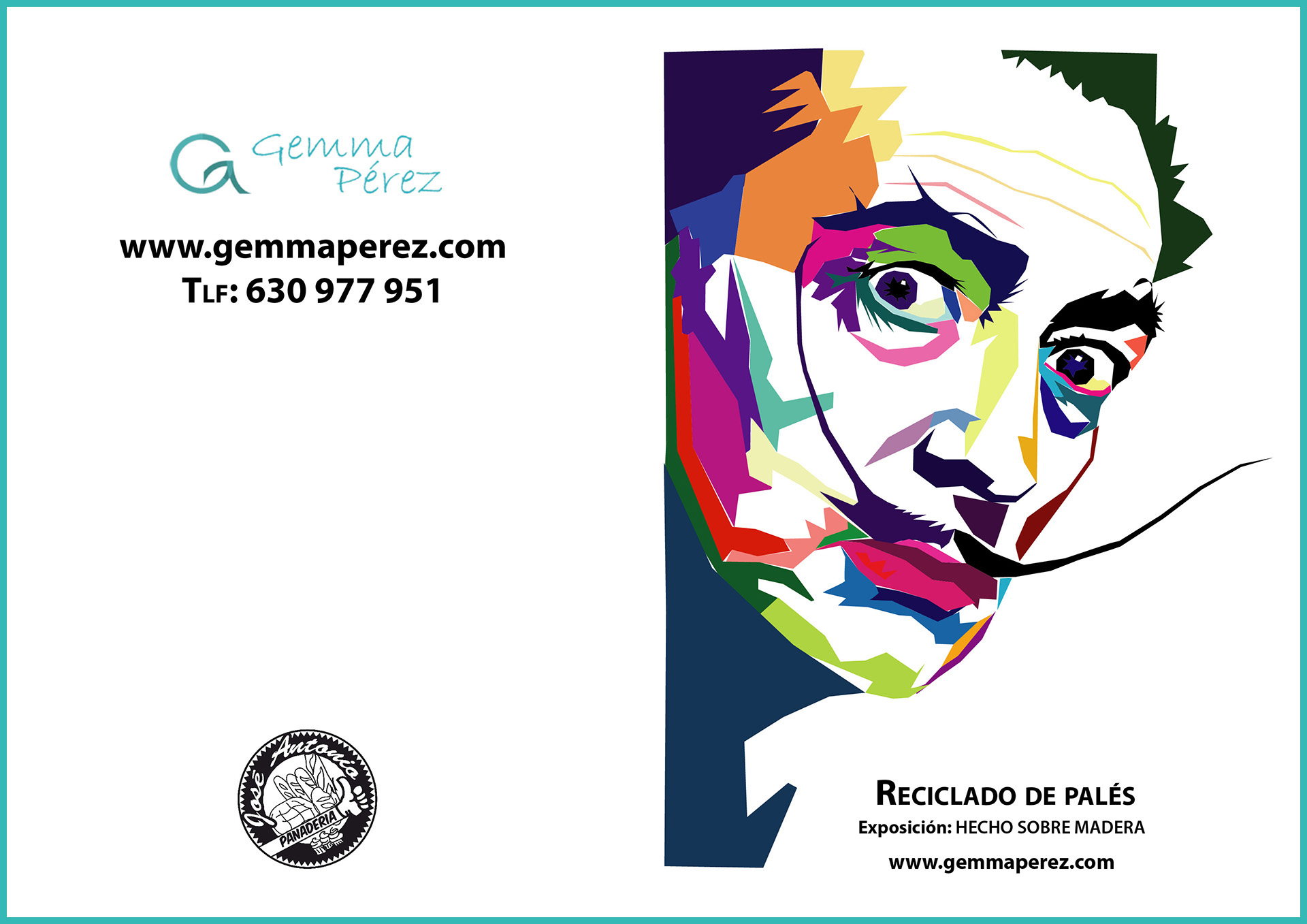 Gemma Pérez - Folleto Exposición Panadería José Antonio - Septiembre 2018